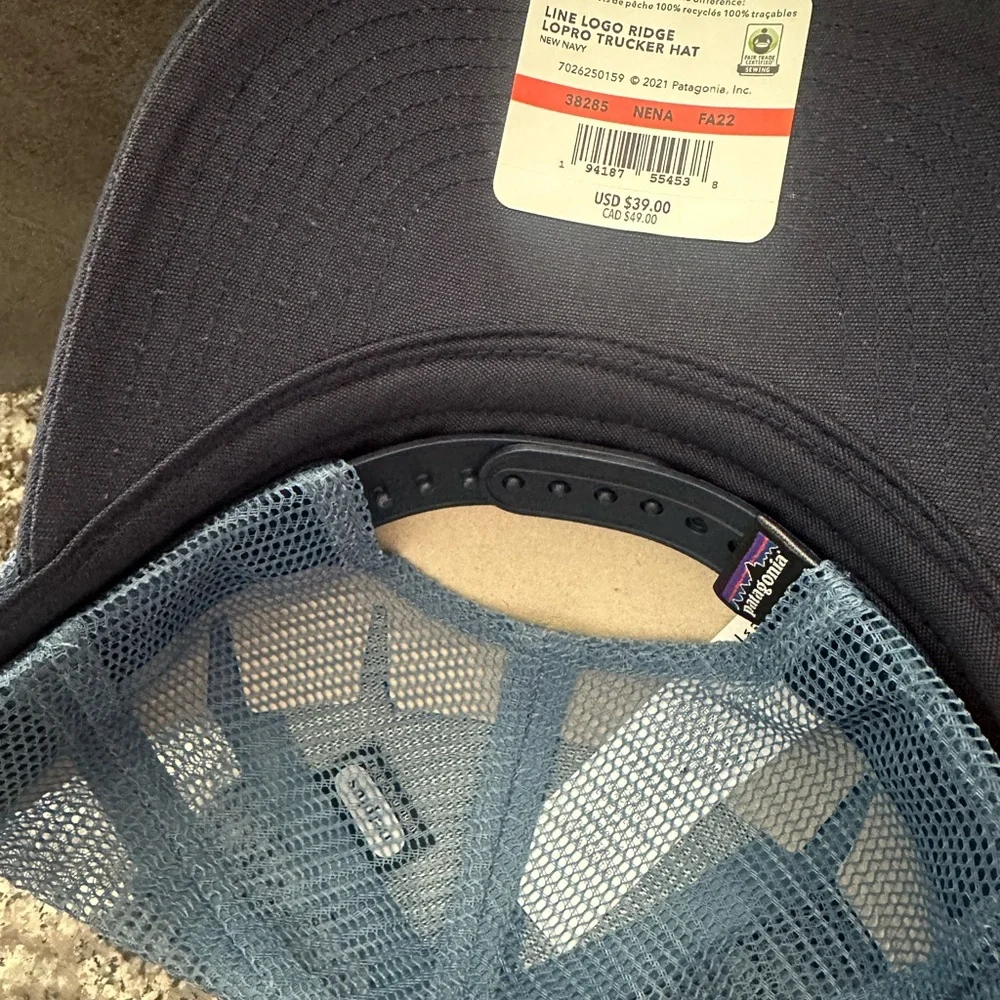 Patagonia Dark Blue Trucker Hat - Picture 2 of 2